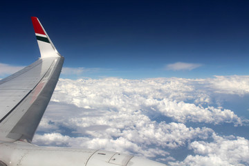 Probably the Himalaya or Langtang mountain range (?) from Biman Bangladesh plane