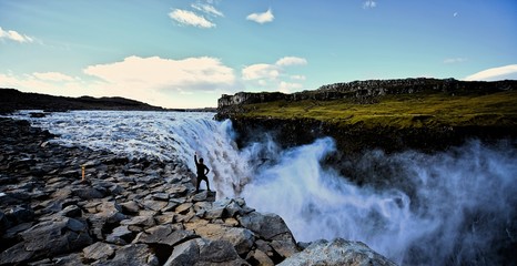 Obraz premium Dettifoss in Iceland, the most powerful waterfall in Europe