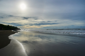 El Cuco Black Sand Beach, El Salvador