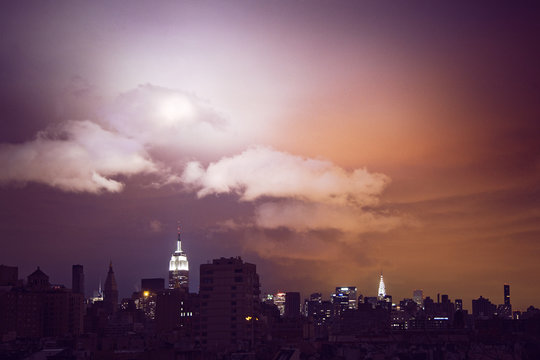 NYC Skyline after Hurricane Sandy