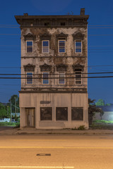 Front of forgotten building