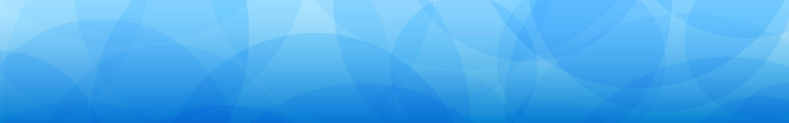 Abstract banner of translucent circles in light blue colors