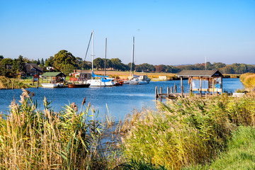 Baaber Bollwerk und der Hafen, Ostsee, Rügen