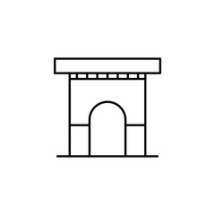 Building, arch icon. Element of building for mobile concept and web apps iicon. Thin line icon for website design and development, app development. Premium icon