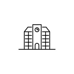 Building, school icon. Element of building for mobile concept and web apps iicon. Thin line icon for website design and development, app development. Premium icon