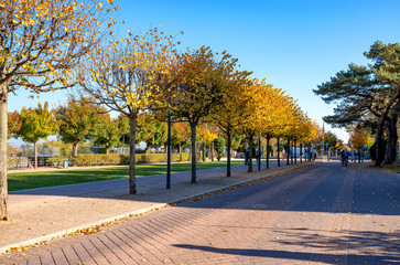 Promenade in Ahlbeck, Rügen, Ostsee