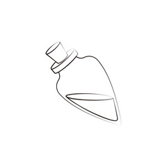 Olive oil bottle icon. Element of oil icon for mobile concept and web apps. Hand drawn Olive oil bottle icon can be used for web and mobile