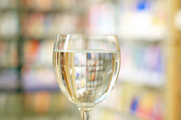 Glass of water closeup