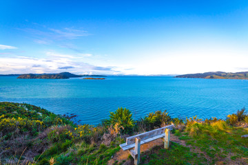 Naklejka premium Landscape Scenery of Waitawa Regional Park, New Zealand