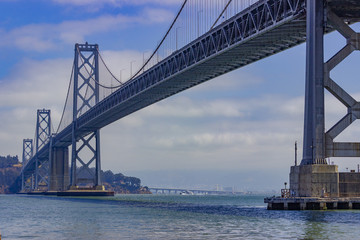 Obraz premium View of San Francisco Bay Bridge