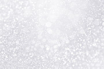 Silver and white snow confetti sparkle background - 227855753