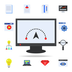 Internet speed colored icon. Programming icons universal set for web and mobile