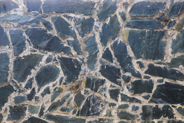 Grey wall of slates as background