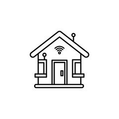 Fototapeta premium Smart house icon. Element of smart house icon for mobile concept and web apps. Thin line Smart house icon can be used for web and mobile