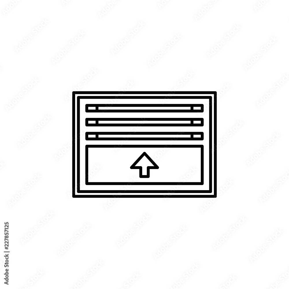 Aufkleber smart shade icon. element of smart house icon for mobile concept and web apps. thin line smart shade