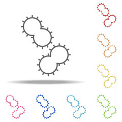 germs icon. Elements of Bacteria in multi color style icons. Simple icon for websites, web design, mobile app, info graphics