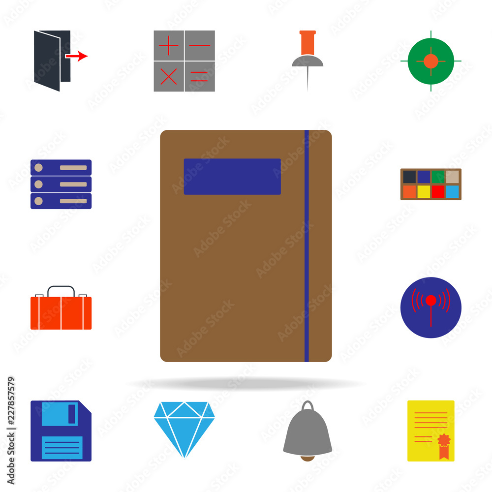 Poster colored notebook icon. web icons universal set for web and mobile
