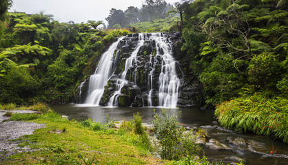 Landscape Scenery of Owharoa Falls, Waterfalls Waikino - New Zealand