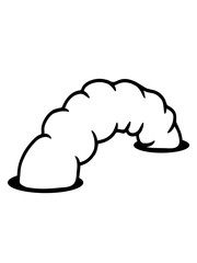 buddeln bogen schwanz boden loch hinterteil wurm comic cartoon clipart design cool raupe regenwurm glücklich schlange klein ekelig regen