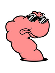 boden loch sonnenbrille cool wurm comic cartoon clipart design cool raupe regenwurm glücklich schlange klein ekelig regen