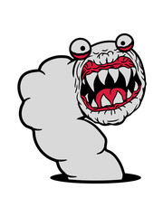 boden loch hässlich monster fressen zähne gefährlich horror halloween alien wurm comic cartoon clipart design cool raupe regenwurm schlange klein ekelig regen