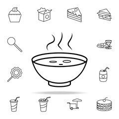 bowl of soup icon. Fast food icons universal set for web and mobile
