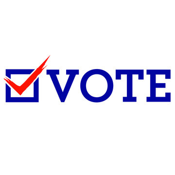 Election Vote Check Box Vector Illustration Symbol