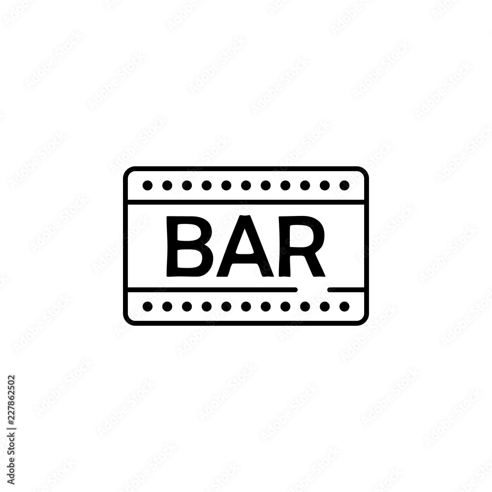 Poster bar icon. element of bar for mobile concept and web apps iicon. thin line icon for website design an