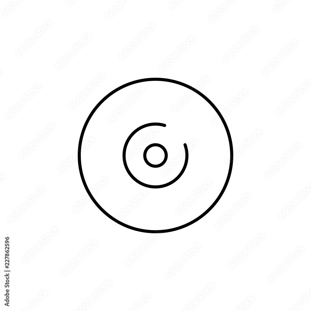 Poster cd icon. element of bar for mobile concept and web apps iicon. thin line icon for website design and