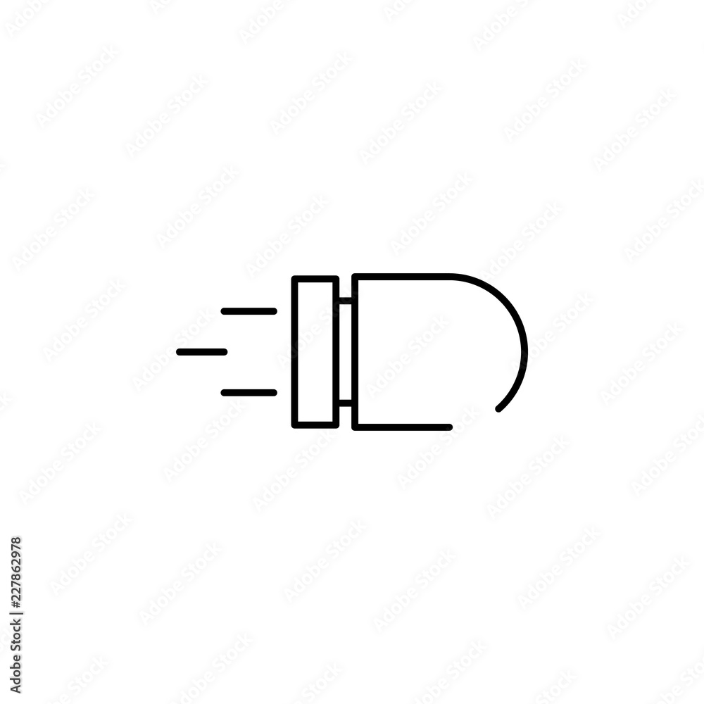 Poster bullet icon. element of speed icon for mobile concept and web apps. thin line bullet icon can be use