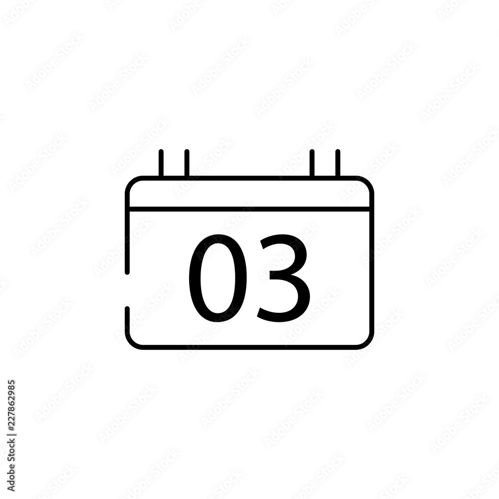 Poster calendar icon. element of speed icon for mobile concept and web apps. thin line calendar icon can be