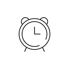alarm clock icon. Element of speed icon for mobile concept and web apps. Thin line alarm clock icon can be used for web and mobile