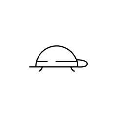 tortoise icon. Element of speed icon for mobile concept and web apps. Thin line tortoise icon can be used for web and mobile