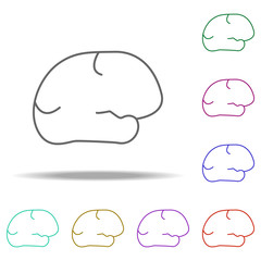 brain line icon. Elements of Medicine in multi color style icons. Simple icon for websites, web design, mobile app, info graphics