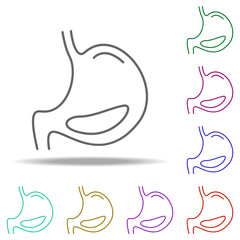 stomach line icon. Elements of Medicine in multi color style icons. Simple icon for websites, web design, mobile app, info graphics