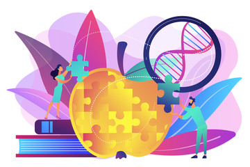 Genetically modified organism concept vector illustration.