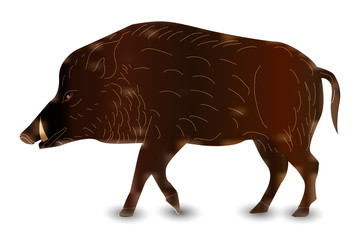 亥　和紙　年賀状　アイコン