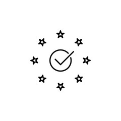Compliance, eu icon. Element of general data project icon for mobile concept and web apps. Thin line Compliance, eu icon can be used for web and mobile