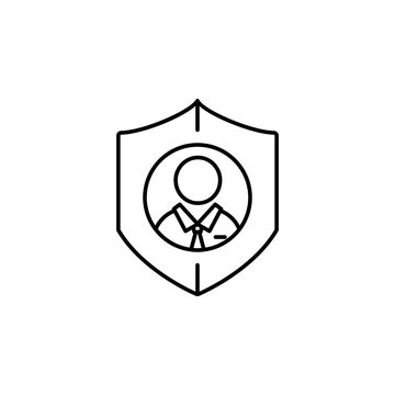 Pseudonymisation, gdpr icon. Element of general data project icon for mobile concept and web apps. Thin line Pseudonymisation, gdpr icon can be used for web and mobile
