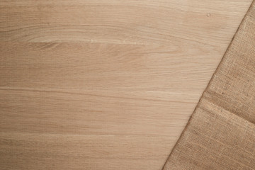 wooden table top with Kitchen ware for background