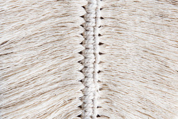 Full frame of hand made macrame.