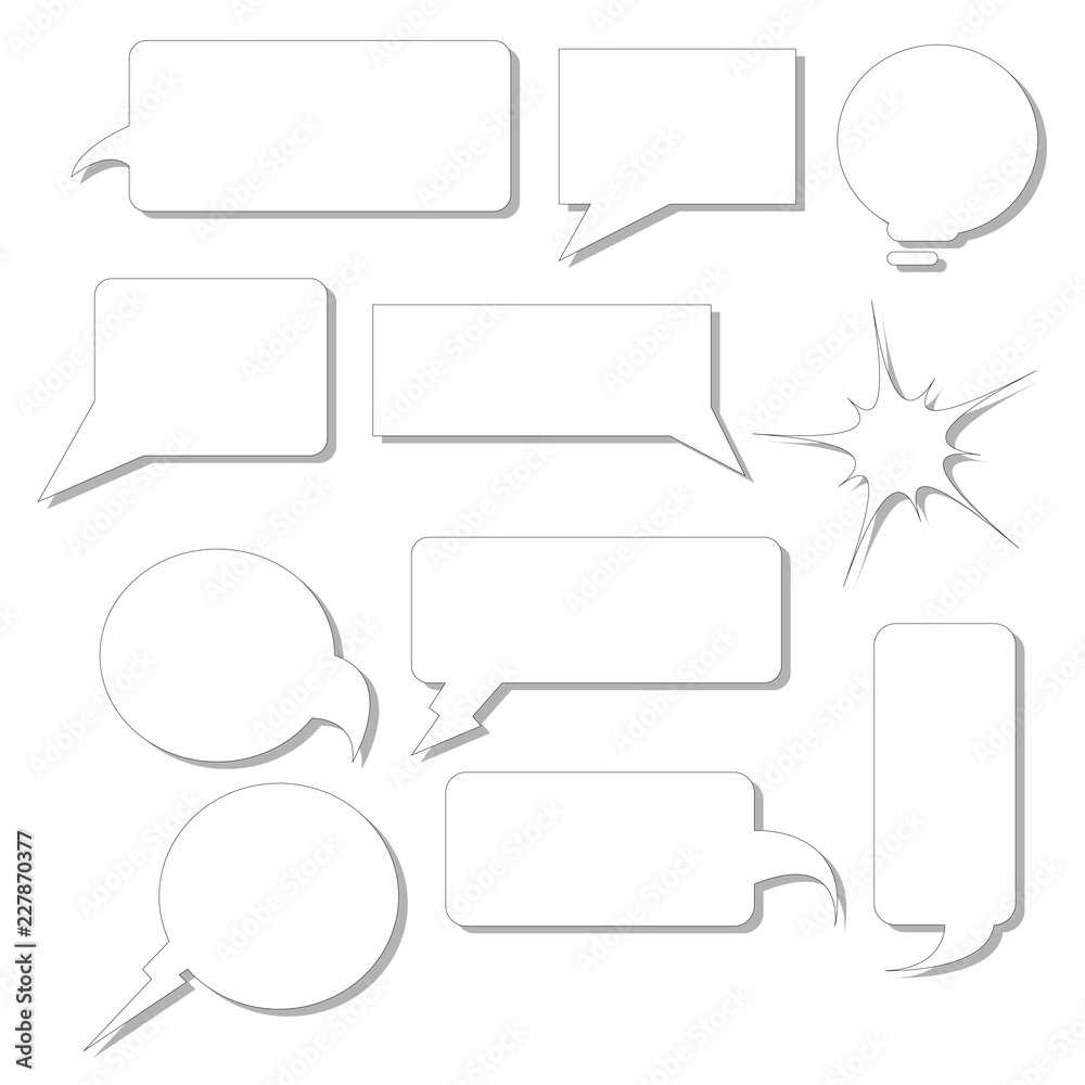 Poster set of text box frame quote element vector