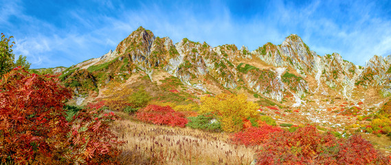 千畳敷カール　(紅葉　10月)