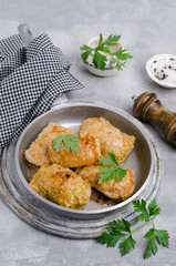 Fried stuffed cabbage