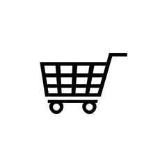 Shopping Cart Icon, flat design best vector icon
