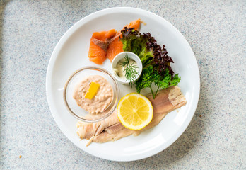 Trout fish steak