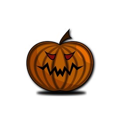Spooky pumpkin design for helloween attributes