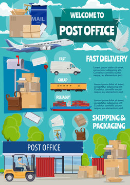 Post office, mail transportation, shipping