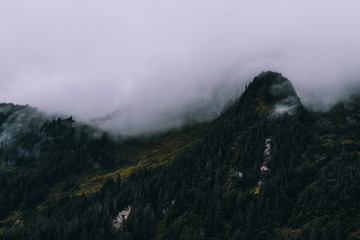 Foggy Mountains in Alaska