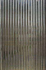 Corrugated new zinc metal wall
